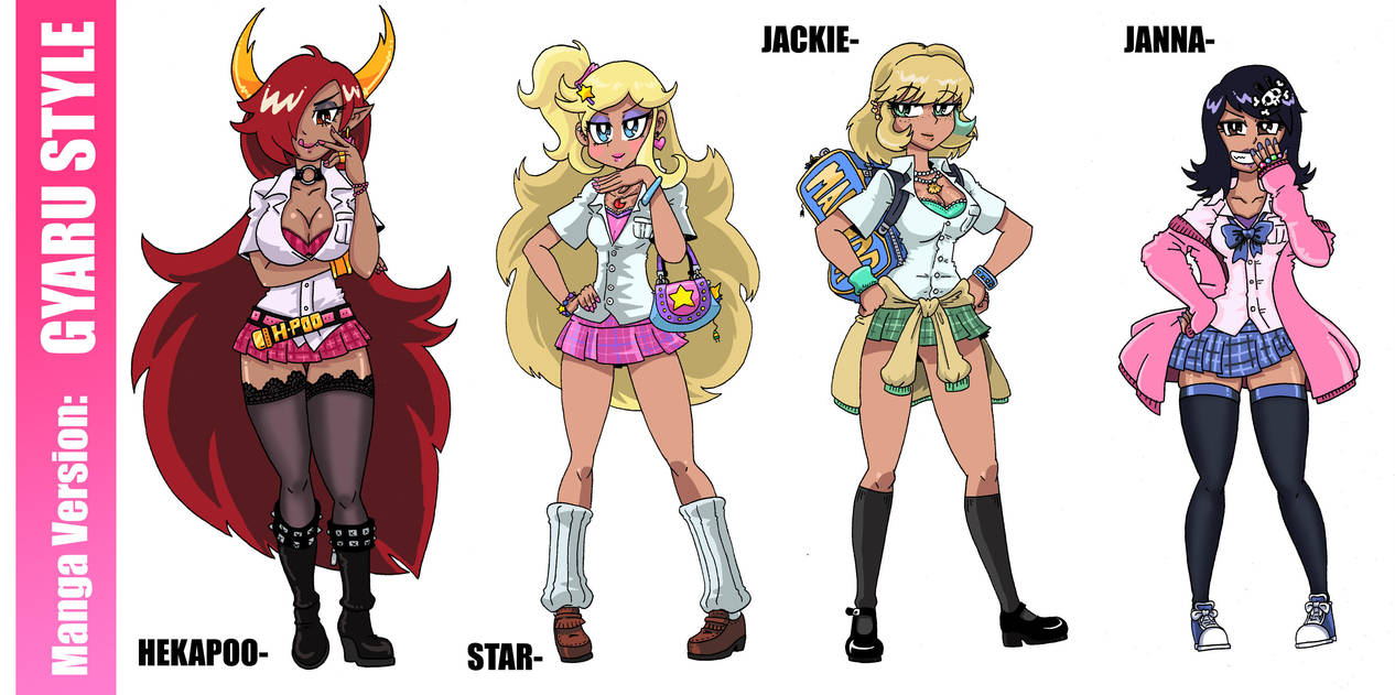 Transferred To The Gyaru Academy MANGA VERSION (GYARU) by emiliano-roku on DeviantArt