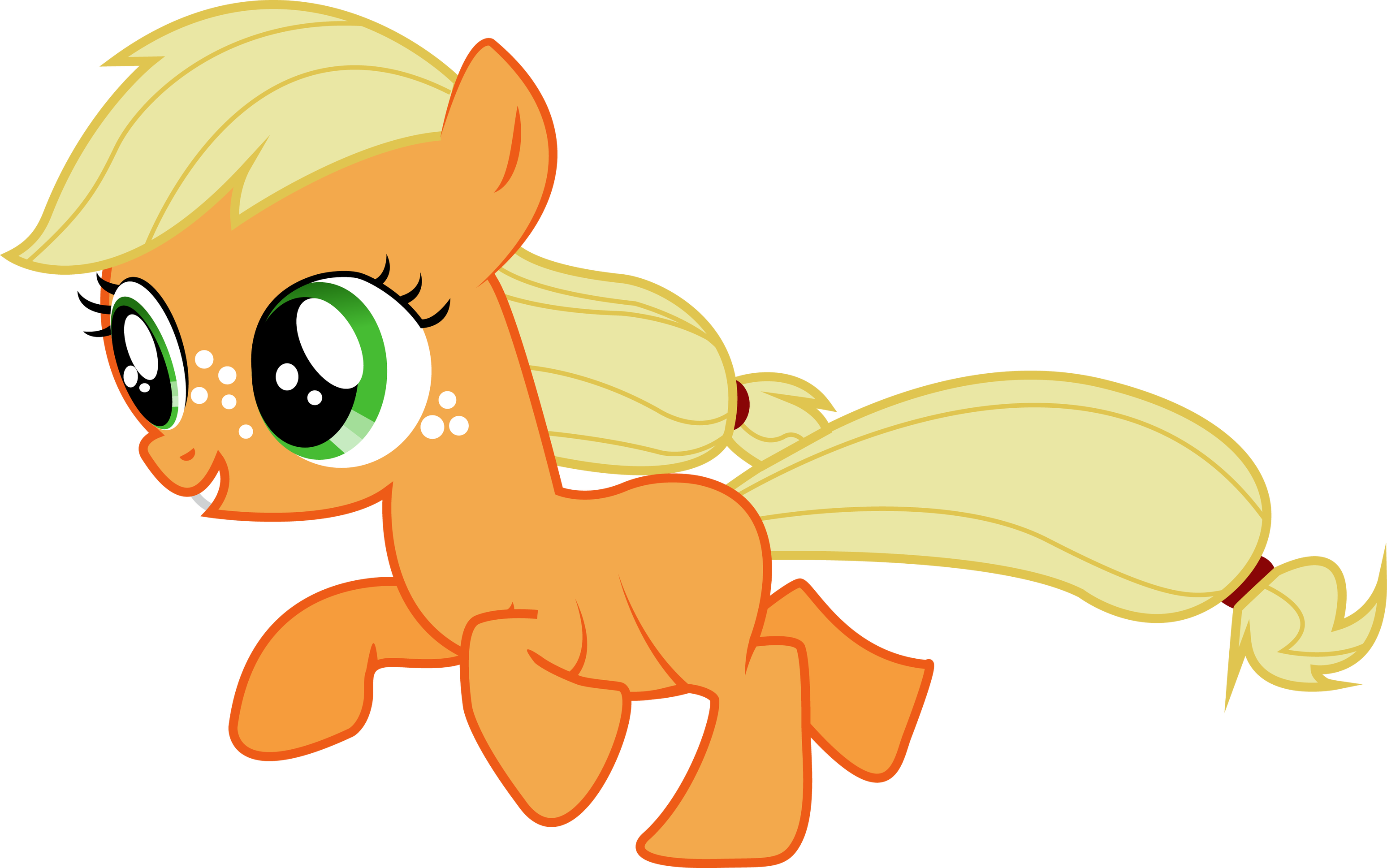 Filly Applejack by Silentmatten