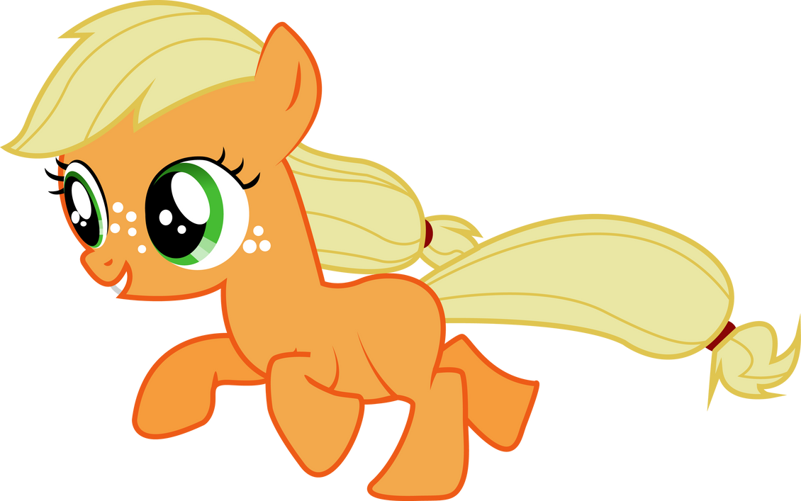 Filly Applejack by Silentmatten