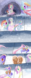 The scarf MLp comic by AquaGalaxy