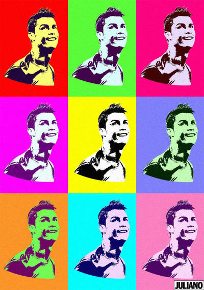 pop art effect cristiano