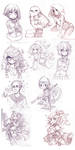 March Sketches from Patreon by Parororo