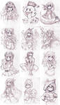 April Patreon Sketches by Parororo