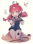 Cerise and bugs by Parororo