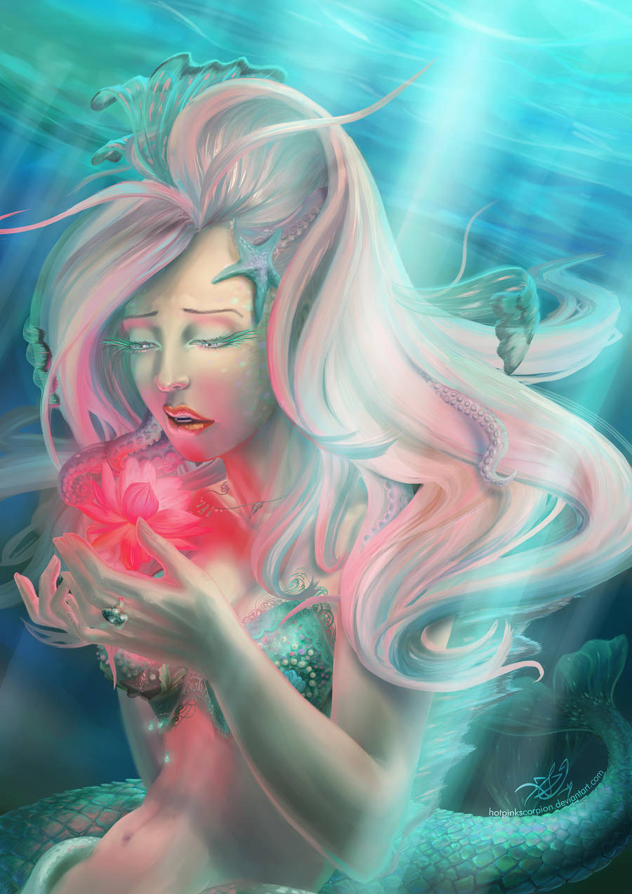 Mermaid - Coral by hotpinkscorpion