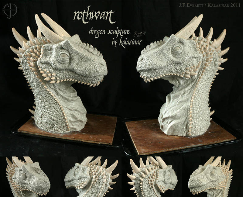 Rothwart the Dragon Sculpture by Kalasinar