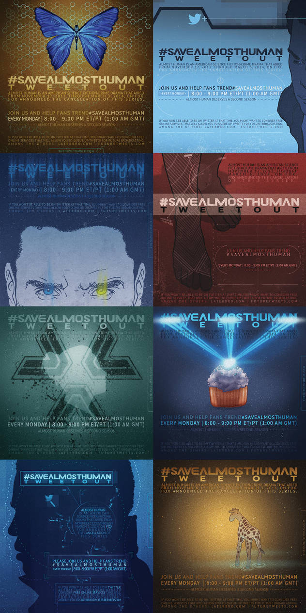 savealmosthuman posters collection by thenizu