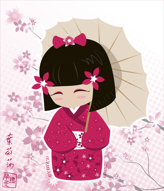 Sakura Kokeshi Doll by tiranaki