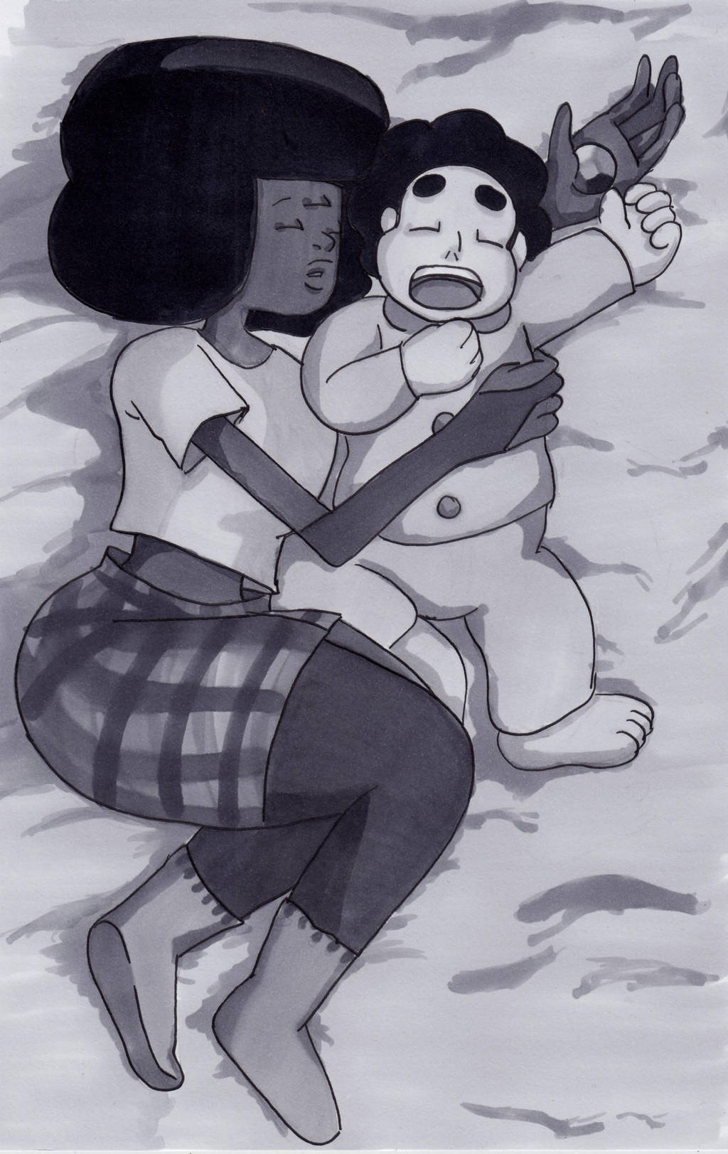 Sleeping Gems: Garnet by swankivy