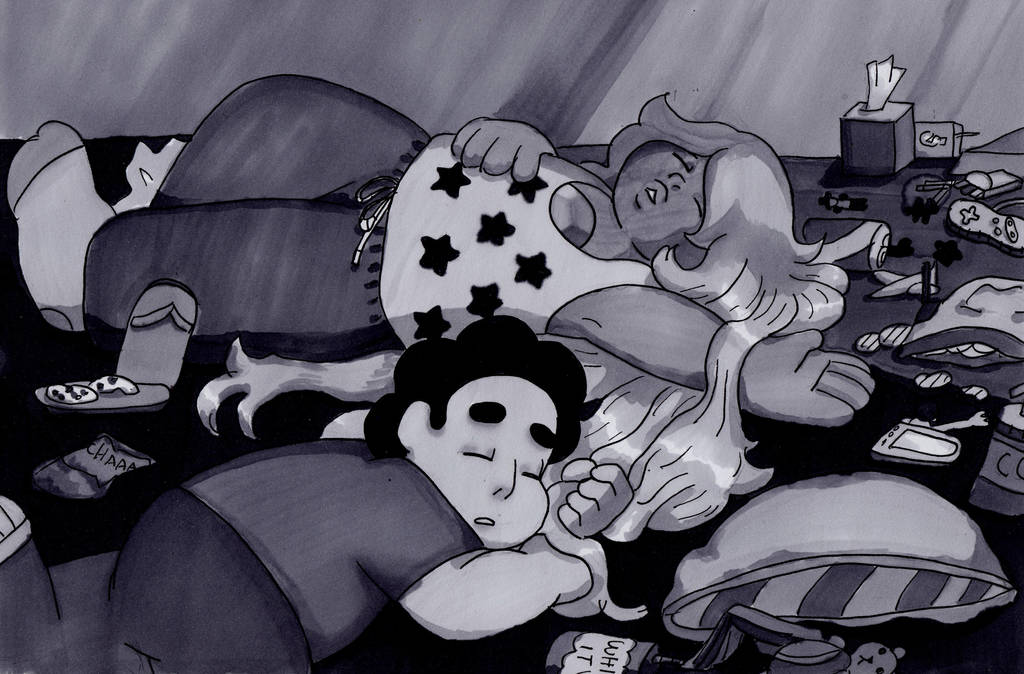 Sleeping Gems: Amethyst by swankivy