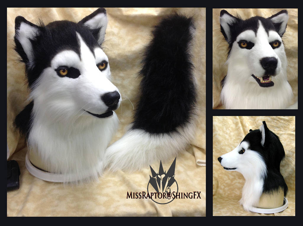 Husky mask and tail--artistic liberty partial by MissRaptor