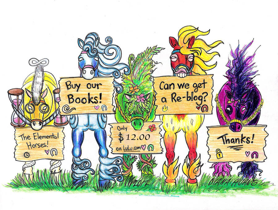 The Elemental Horses Shameless Plug by Diana-Huang