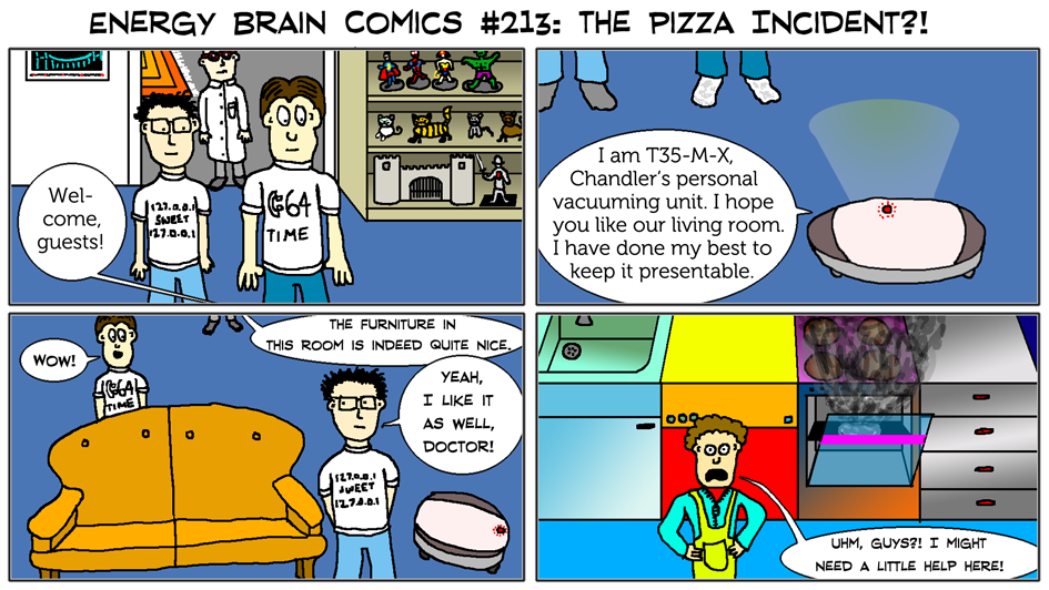 Energy Brain Comics #213: The Pizza Incident?! by EnergyBrainComics