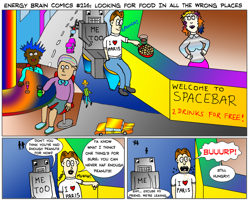 EBC #216: Looking For Food In All The Wrong Places by EnergyBrainComics