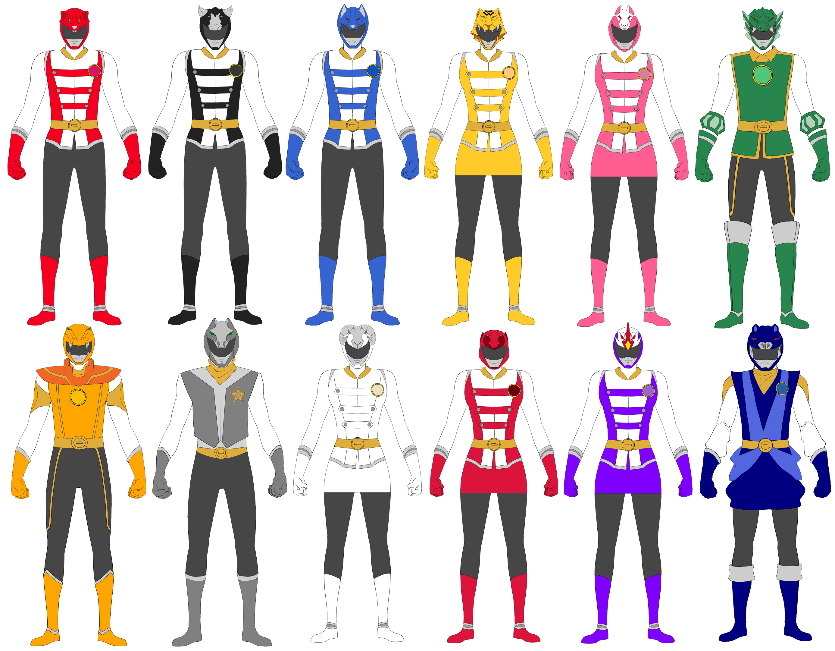 Celestial Beast Squadron Eto Ranger (Rangers) by BLADEDGE on DeviantArt