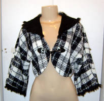 Checkered Shrug by funkyfunnybone