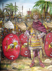 Sketch:Aurelianus and the Praetorian guard by AMELIANVS