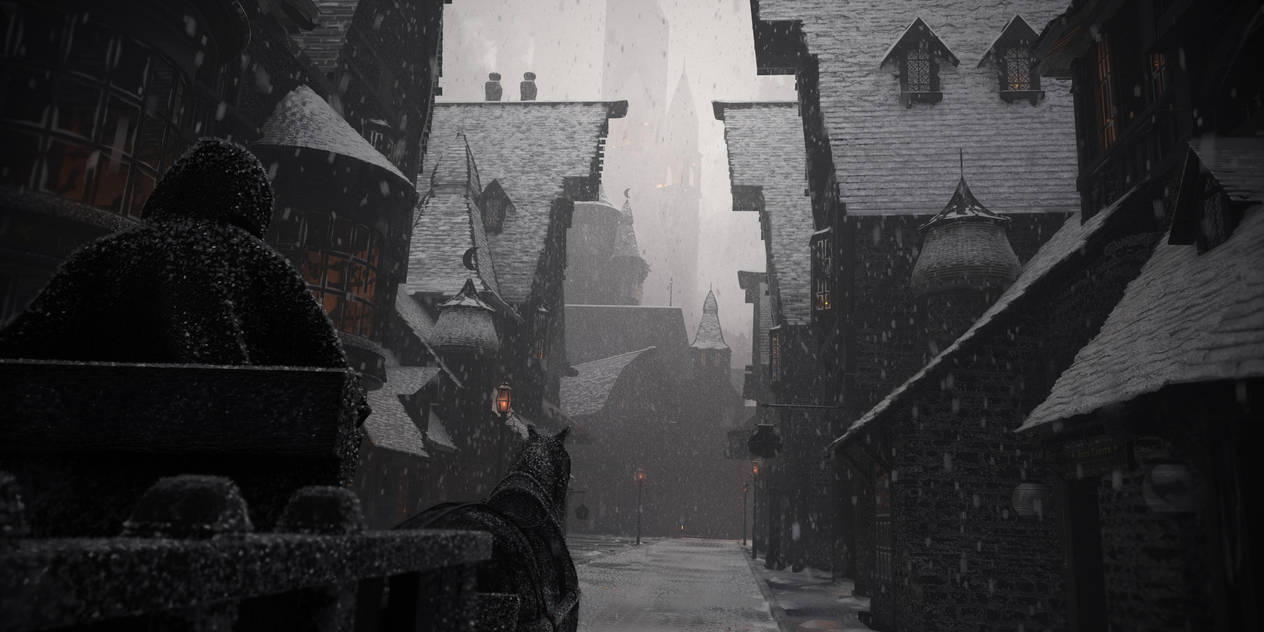 Diagon Alley, Old Winter by Raelsatu