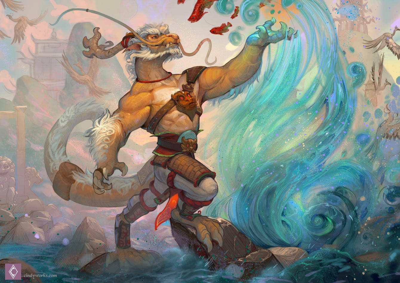 The master of water by CindyWorks