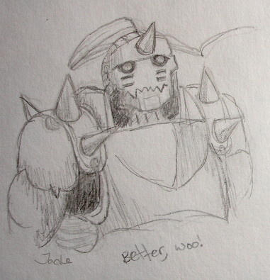 sketch - FMA Alphonse by musogato