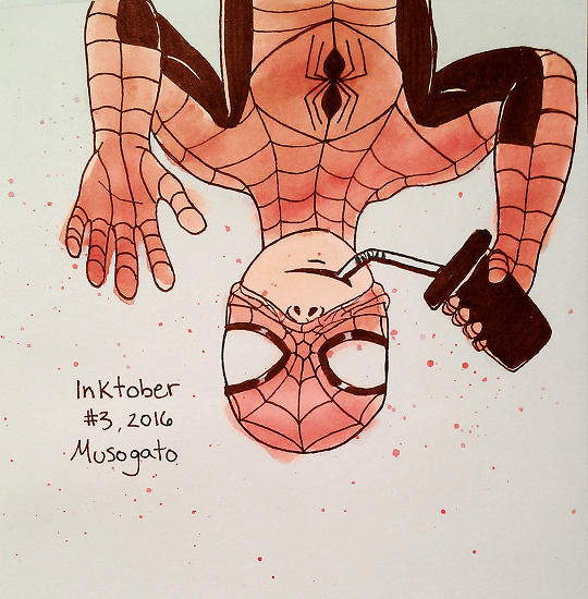 Inktober 2016: Spider-Man by musogato