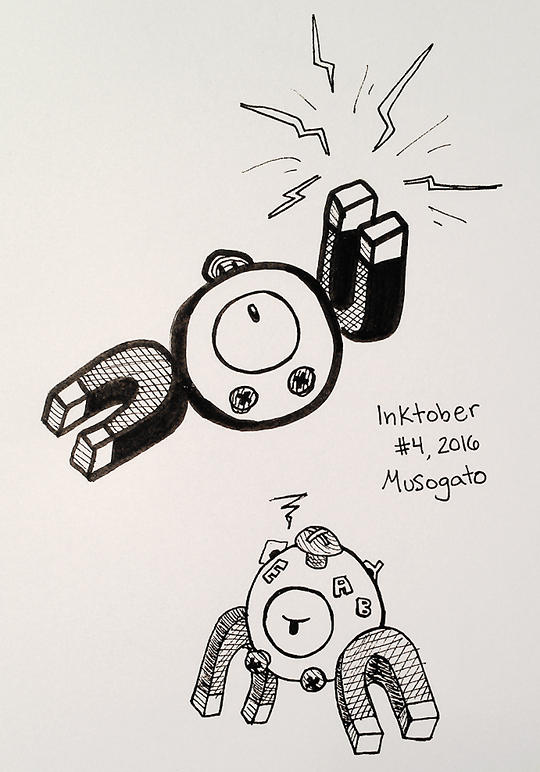 Inktober 2016: Magnemite by musogato