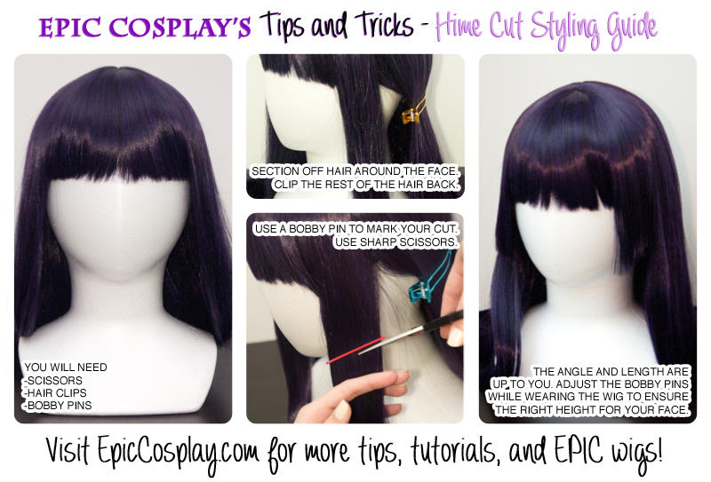 Tips And Tricks Hime Cut Styling Guide By Epiccosplaywigs On