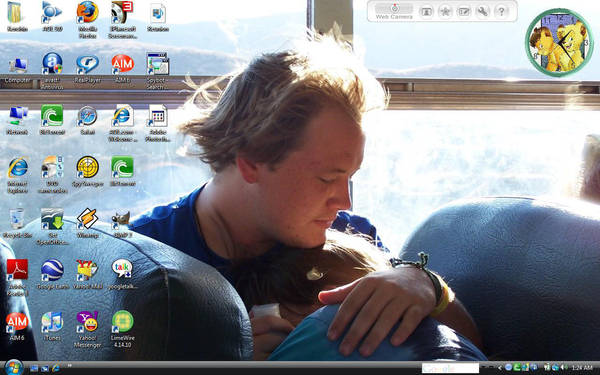 My Current Desktop-Me and Brae by HuntressGuya