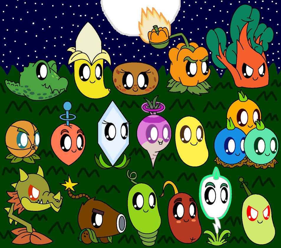Plants Vs Zombies Cute Plants Part 6 by pokemonlpsfan on