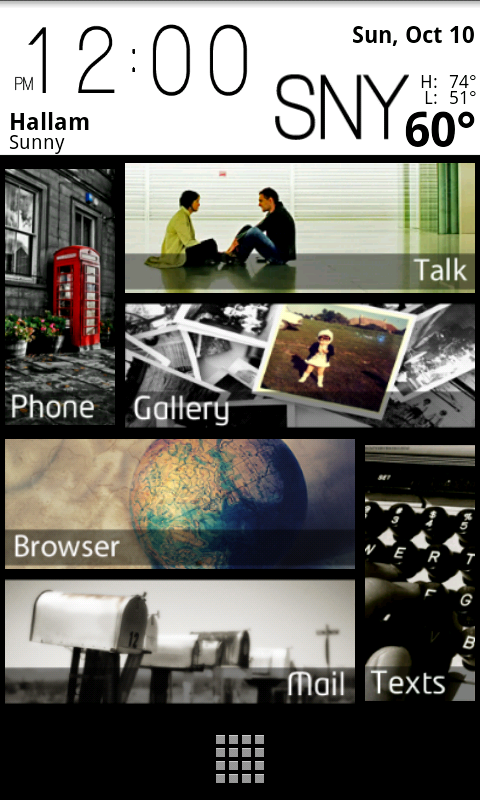 Custom Android Theme screen 1 by djNecro