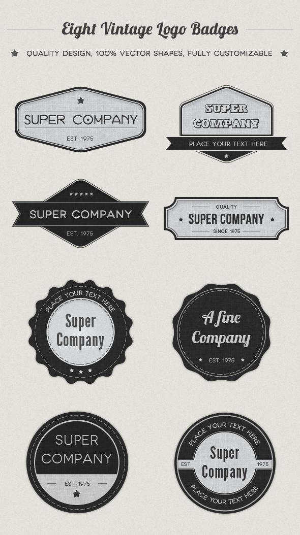 Vintage Logo Badges by loreleyyy