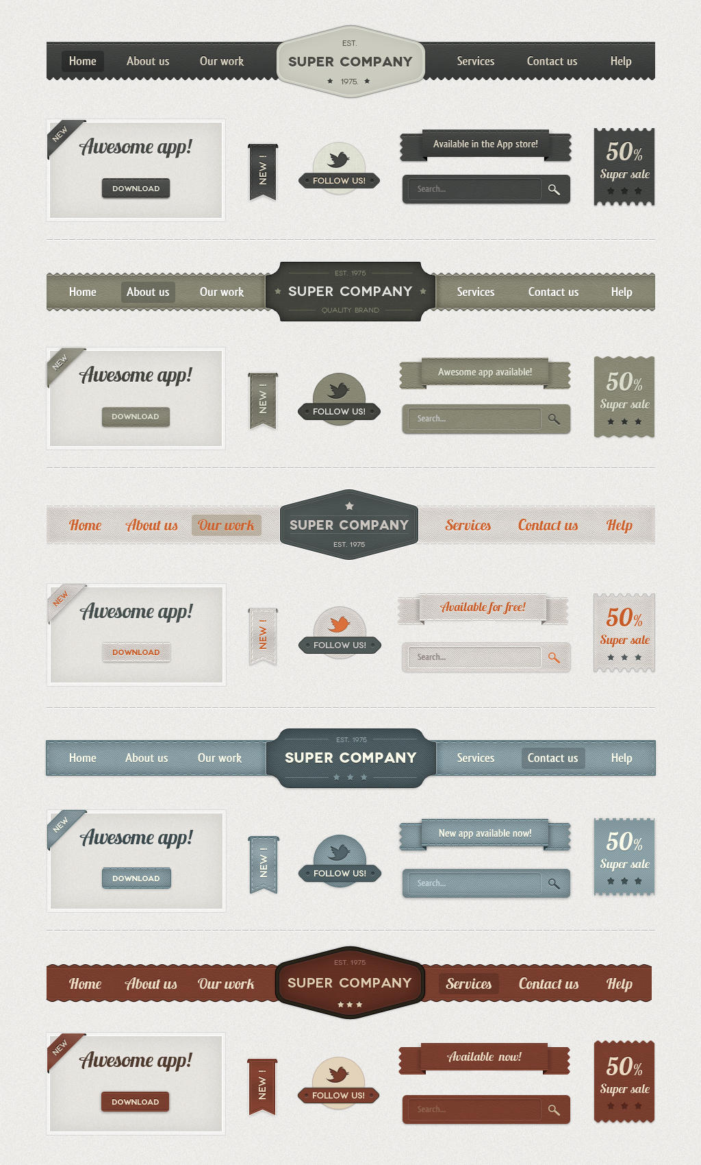 Retro Web Elements by loreleyyy