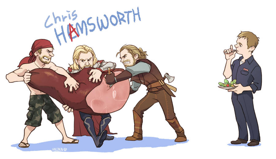 Chris HAMSWORTH by Hallpen