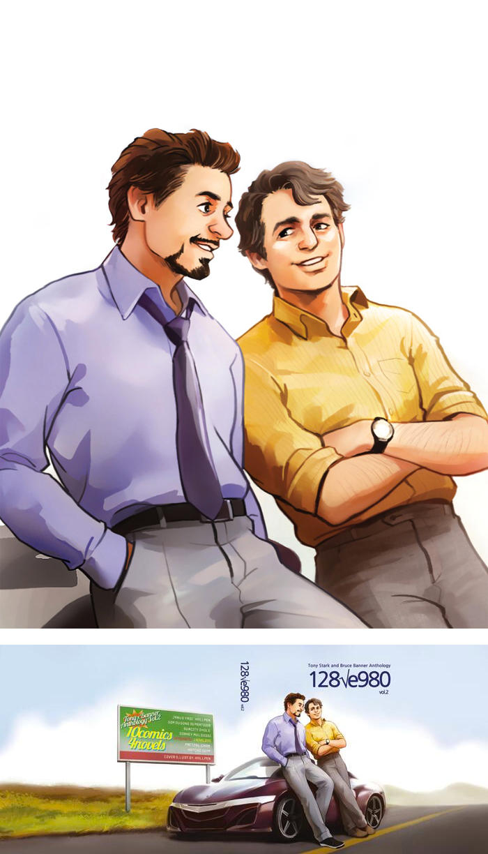 Mr.Stark Dr.Banner by Hallpen