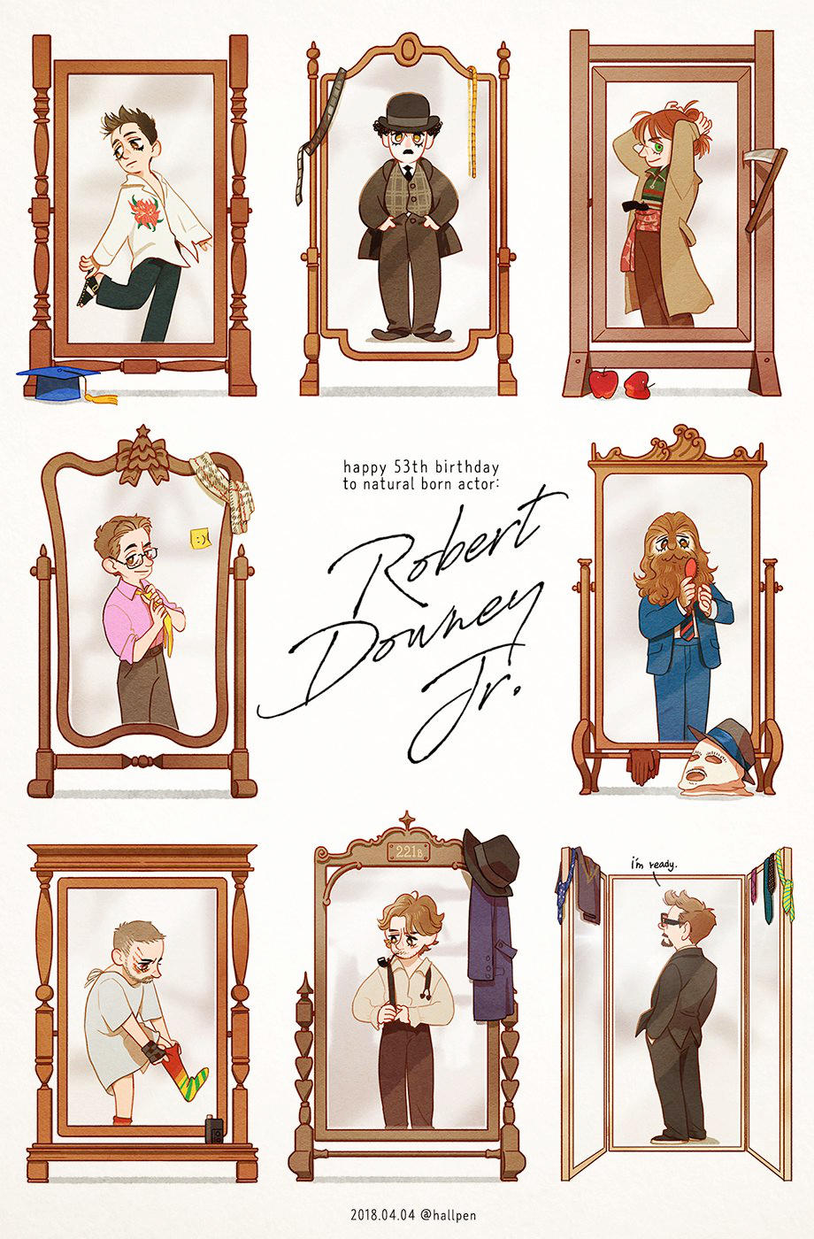 Happy 53th B-day to Robert Downey Jr. by Hallpen