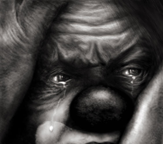 tears of a clown by Alisha-Mordicae