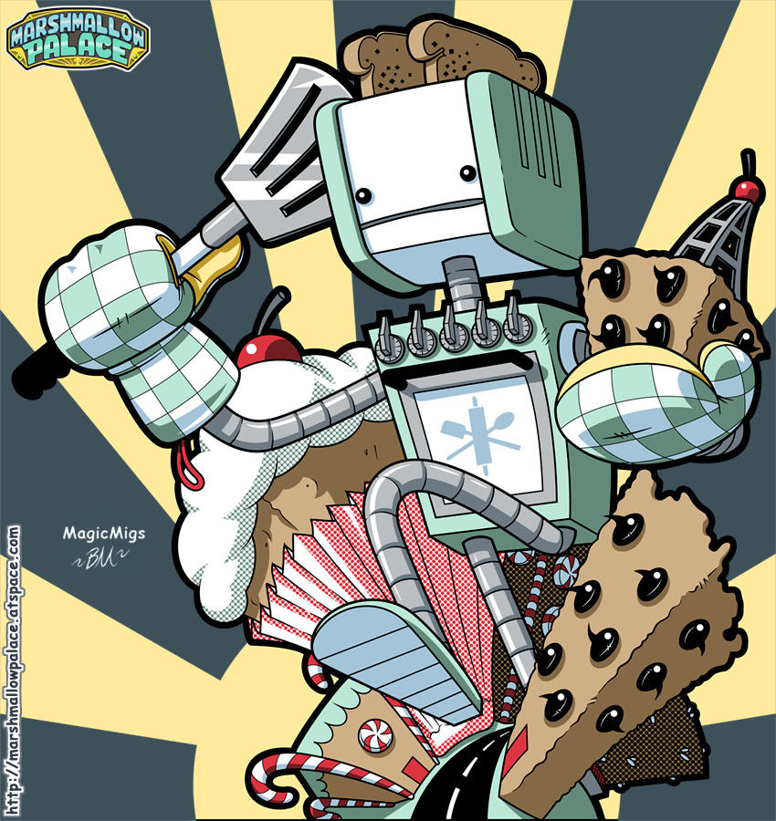 Toaster Head Vector Commission by baby-marshmallow