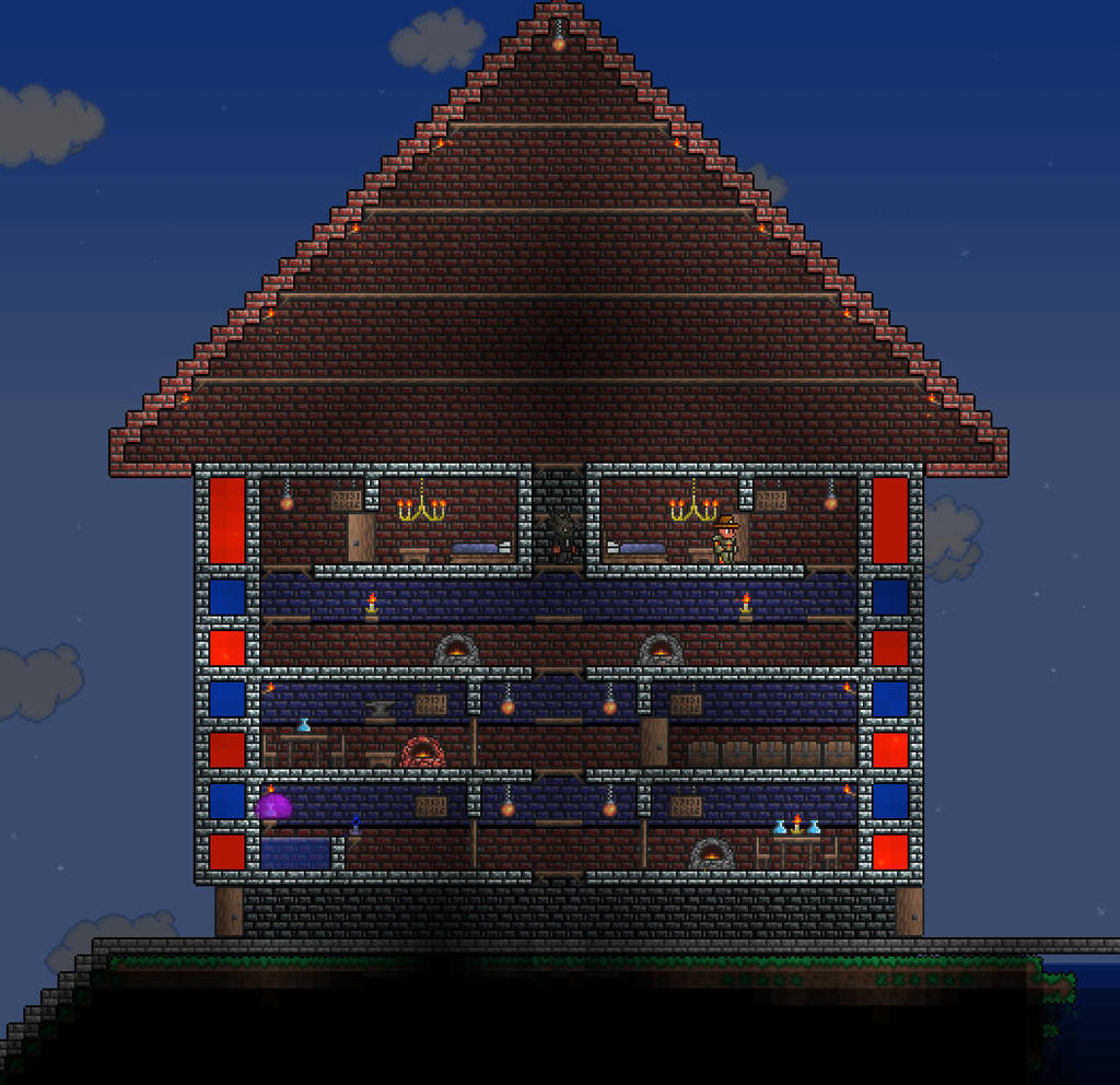 Terraria house by AntonioZ31 on DeviantArt