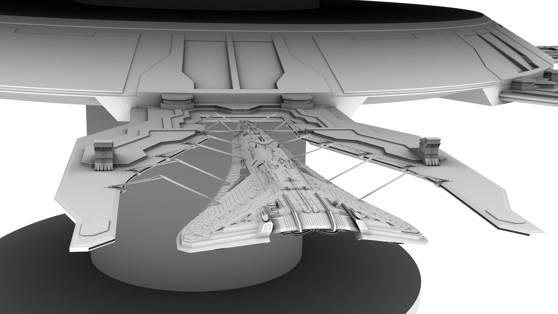 X-307 Completed and docked to something by Deliciusman