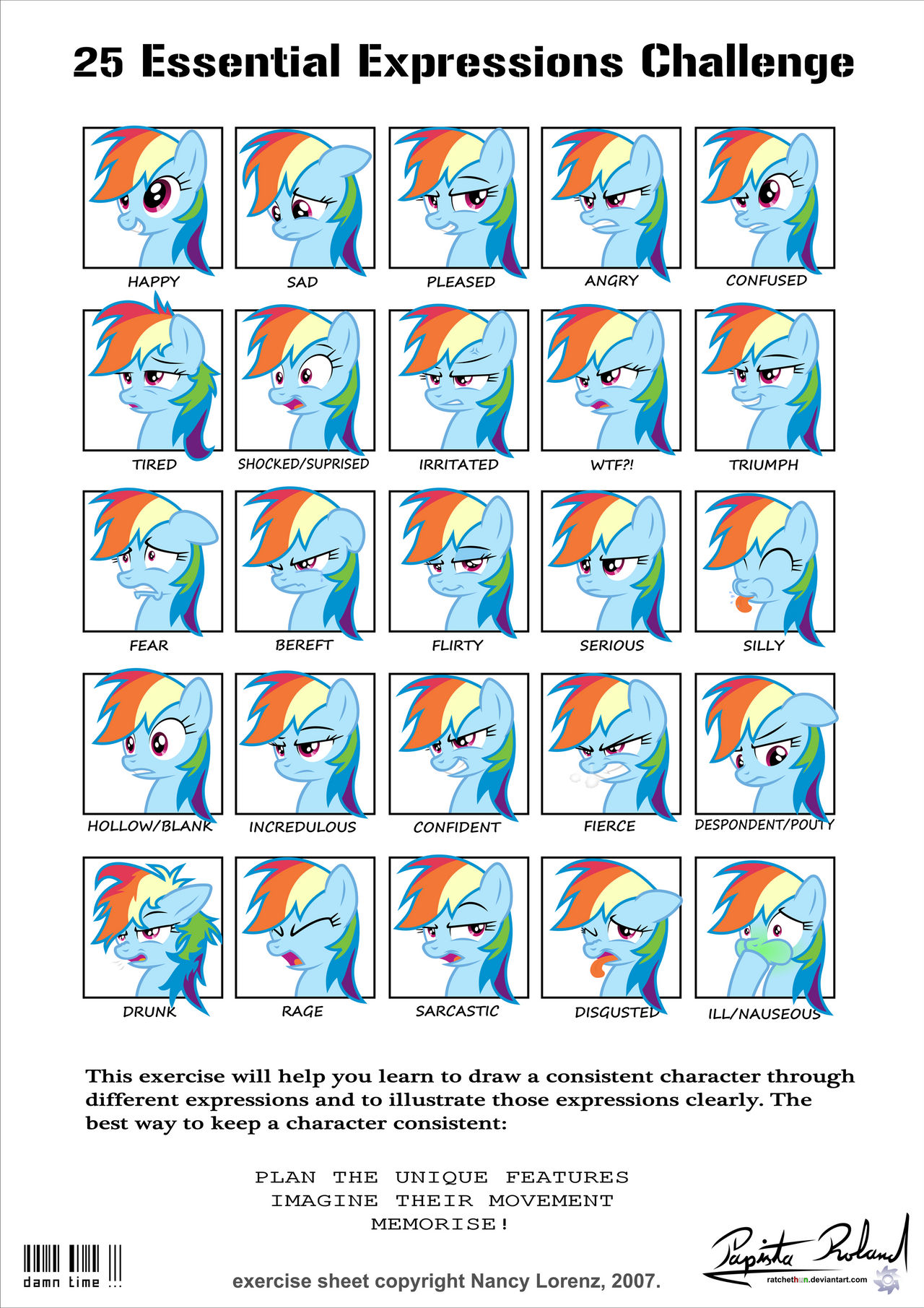 25 Essential Expressions Challenge by RatchetHuN on DeviantArt