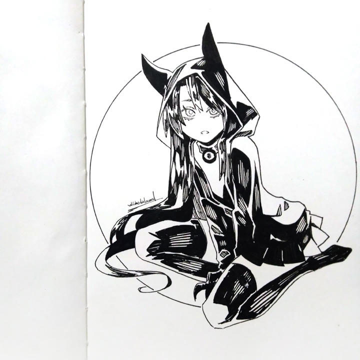 2018 Inktober Witch 12 by wickedalucard