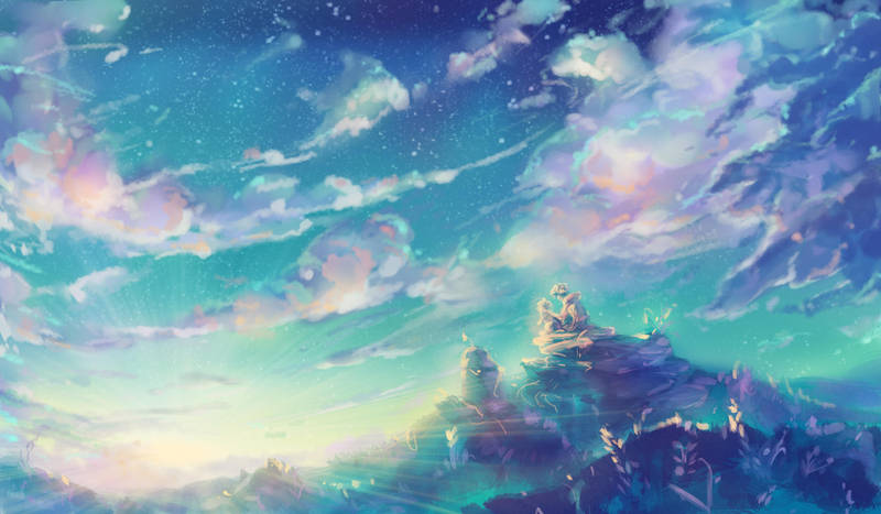 Beyond the Clouds and Far Away by Fany001