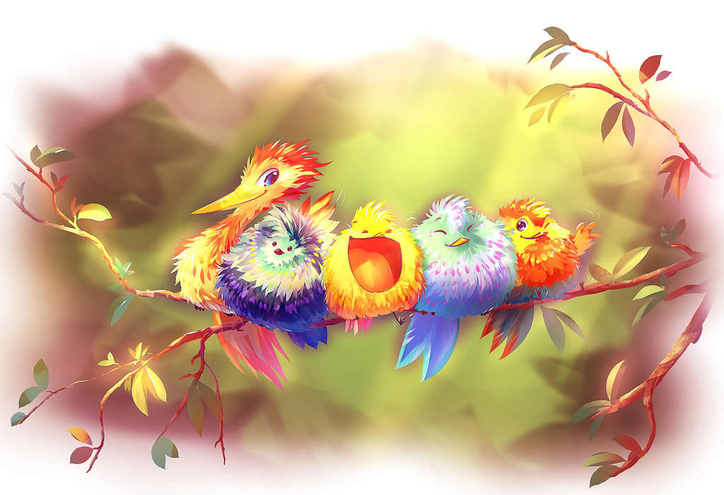 10 000 Crazy Birds by Fany001
