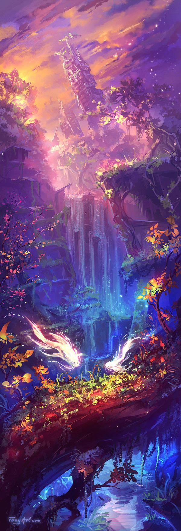 Dusk Fish Home by Fany001