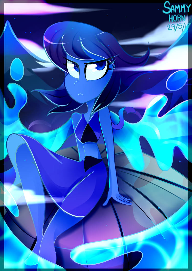 I wanted to draw Lapis! I love to draw with blues!