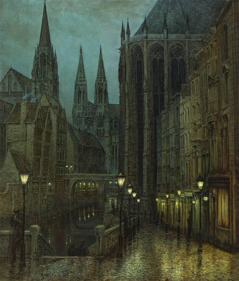 Rainy Night in the Old Quarter by MHandt