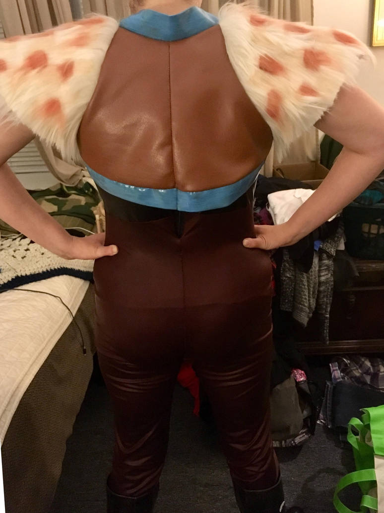 Hyena Cosplay Progress: Back by EmilyDfan