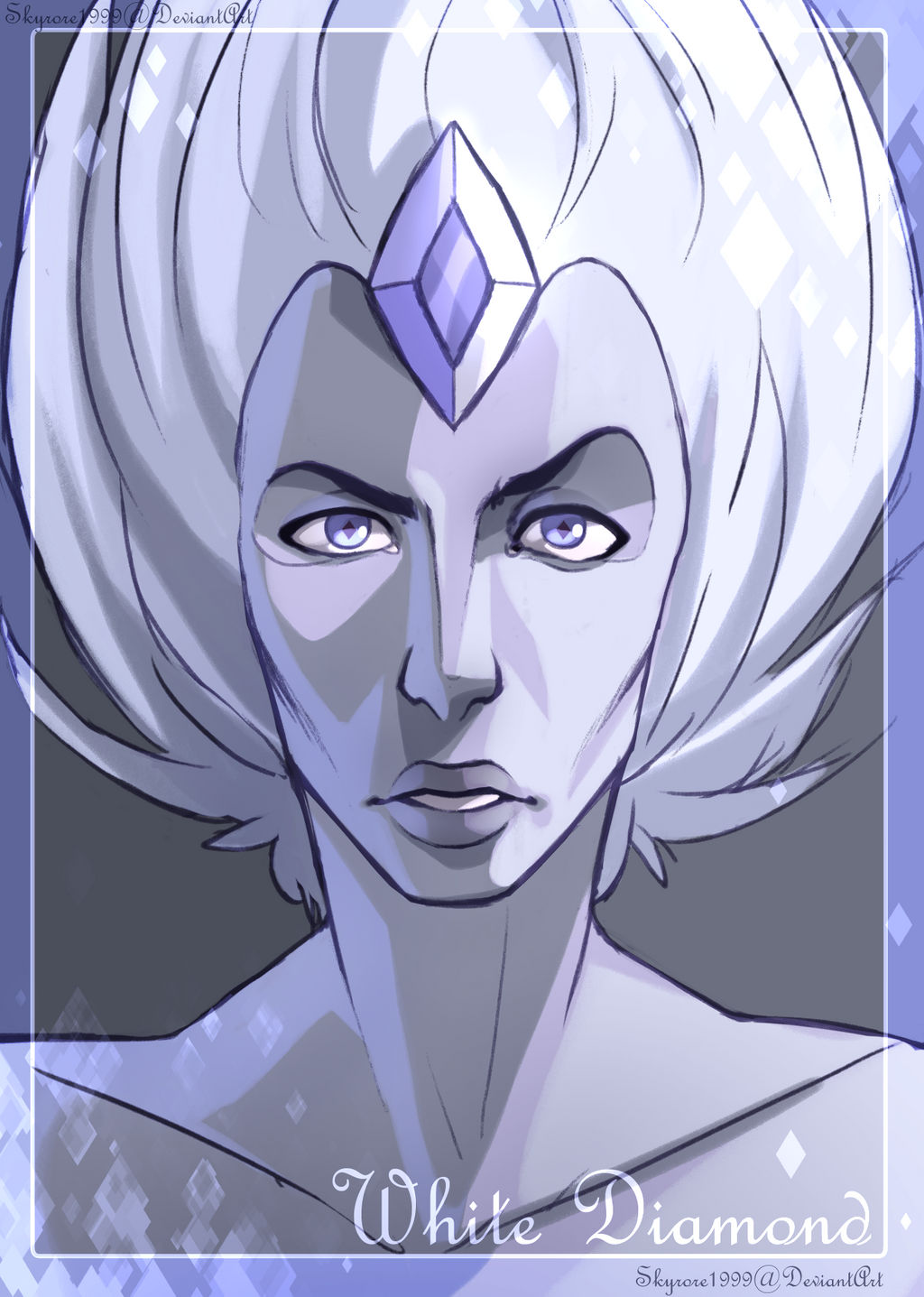 White Diamond Portrait by skyrore1999