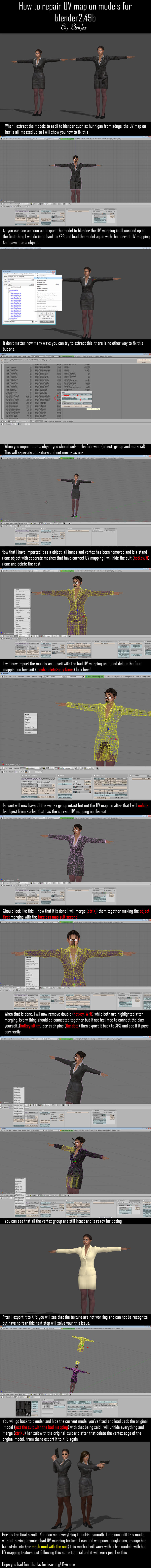How to repair UV mapping on models in blender2.49b by bstylez