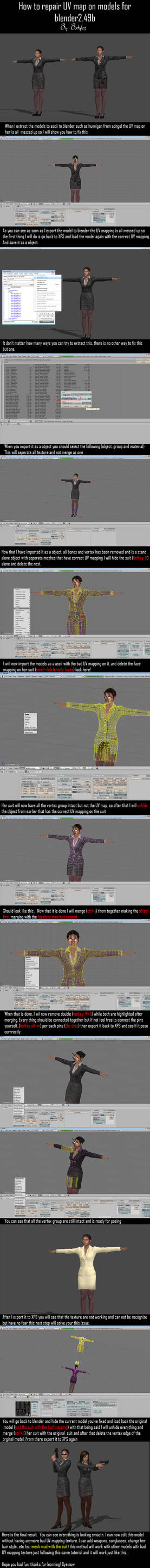How to repair UV mapping on models in blender2.49b by bstylez